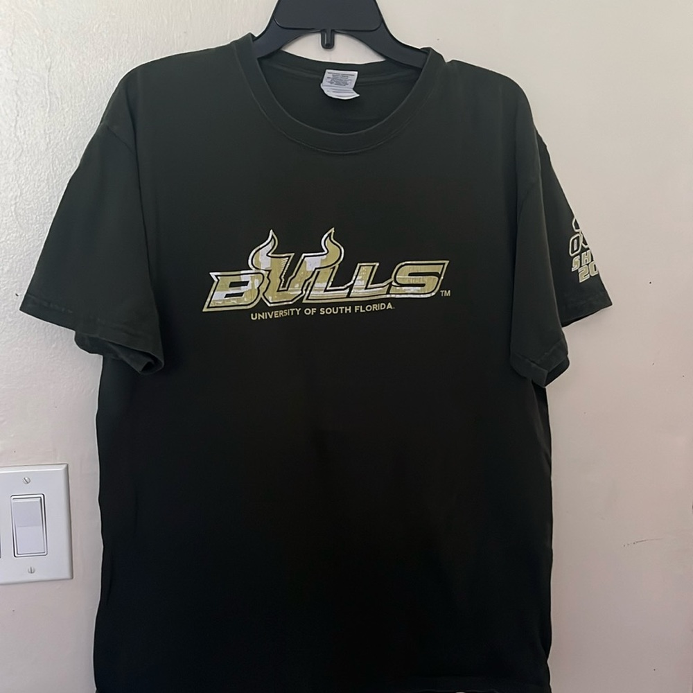 Vintage Dark green USF tshirt